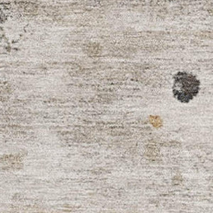 HomeRoots 5' X 8' Abstract Washable Area Rug in Ivory, Gold & Gray - UV Protected, Durable, Non-Slip Design 710749