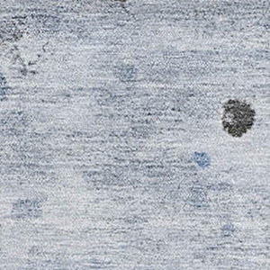HomeRoots 9' X 12' Abstract Sky Blue Charcoal Ivory Area Rug - UV Protected, Stain-Resistant, Durable Design! 710764