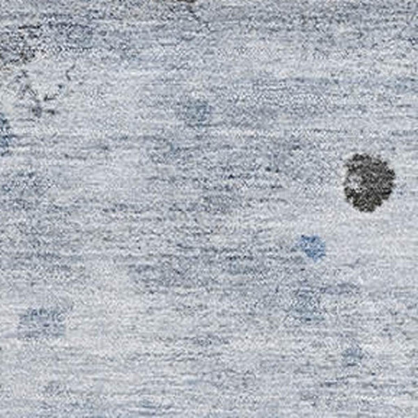 HomeRoots 9' X 12' Abstract Sky Blue Charcoal Ivory Area Rug - UV Protected, Stain-Resistant, Durable Design! 710764