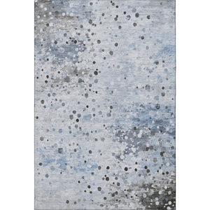 HomeRoots 10' Sky Blue Abstract Area Rug - Washable, UV Protected, Non-Slip, Perfect for High-Traffic Spaces! 710765