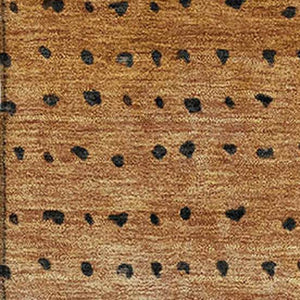 HomeRoots 9' X 12' Copper Gray & Silver Abstract Area Rug – Washable, UV Protected, Stain Resistant, Durable Design 710806