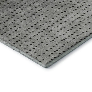 HomeRoots 10' X 14' Copper Gray & Silver Abstract Area Rug - Washable, UV-Protected, Durable for Busy Homes 710807