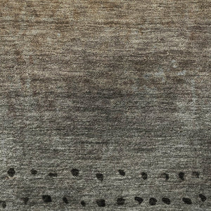 HomeRoots 10' X 14' Copper Gray & Silver Abstract Area Rug - Washable, UV-Protected, Durable for Busy Homes 710807