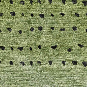 HomeRoots 9' X 12' Fern Green Charcoal & Silver Washable Area Rug - Stylish, Durable, UV Protected for Homes 710812