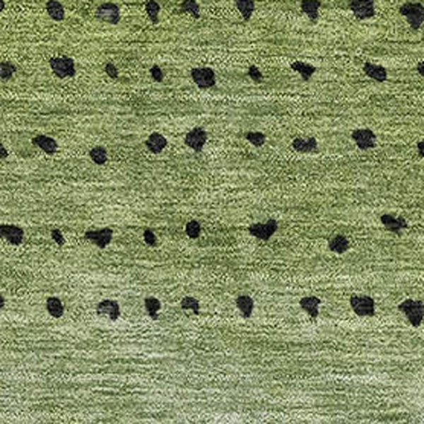HomeRoots 9' X 12' Fern Green Charcoal & Silver Washable Area Rug - Stylish, Durable, UV Protected for Homes 710812