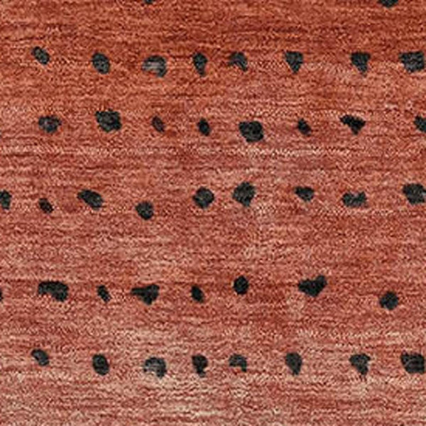 HomeRoots 5' X 8' Abstract Area Rug in Rust, Charcoal & Gray - Washable, UV-Protected, Modern Design for Homes 710815