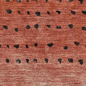 HomeRoots 10' X 14' Modern Abstract Washable Area Rug in Rust Charcoal Gray with UV Protection & Easy Care 710819
