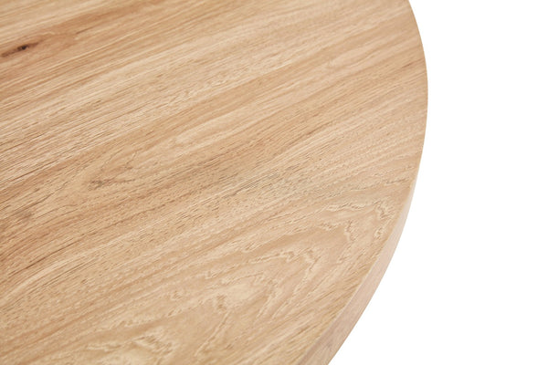 English Elm Round Foldable Mdf Dining Table with Radial Legs for Small Space Bistro Interiors Oak W3493P462093