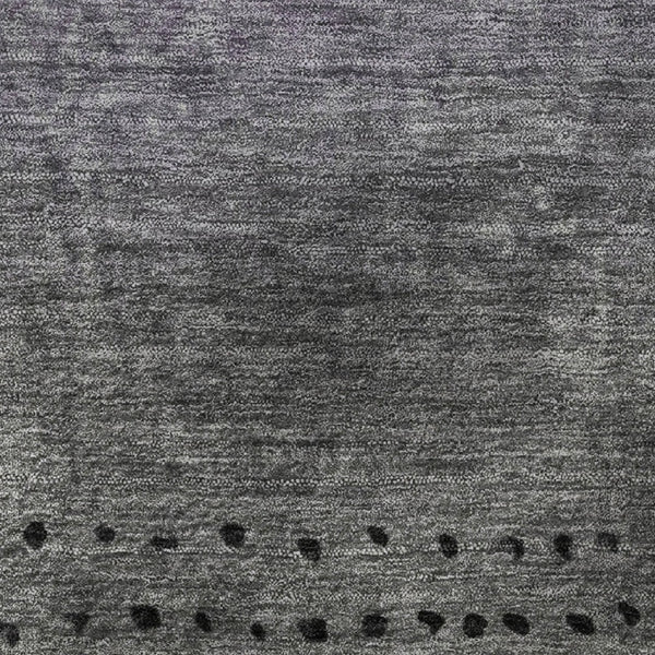 HomeRoots 8' X 10' Modern Purple Charcoal Gray Abstract Washable Area Rug with UV Protection & Non-Slip Backing 710823