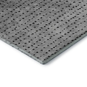 HomeRoots 10' X 14' Purple Charcoal & Gray Abstract Washable Area Rug - UV Protection for Busy Homes! 710825