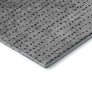 HomeRoots 9' X 12' Teal, Charcoal & Gray Abstract Area Rug - Washable, UV-Protected, Stain-Resistant Design! 710830