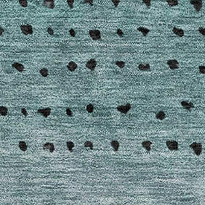 HomeRoots 9' X 12' Teal, Charcoal & Gray Abstract Area Rug - Washable, UV-Protected, Stain-Resistant Design! 710830