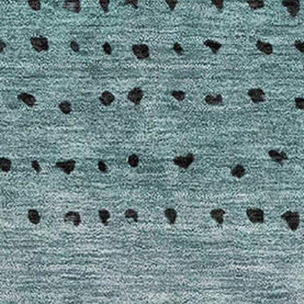 HomeRoots 9' X 12' Teal, Charcoal & Gray Abstract Area Rug - Washable, UV-Protected, Stain-Resistant Design! 710830