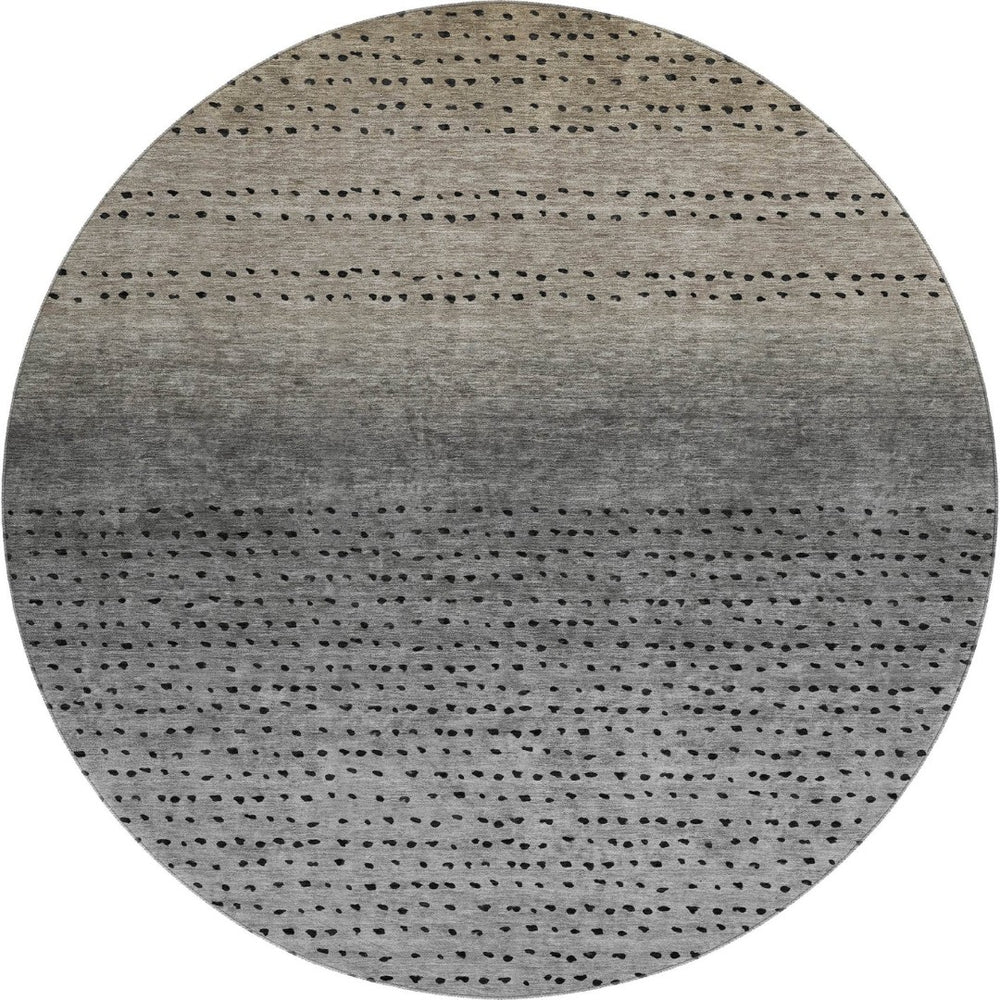 HomeRoots 8' X 10' Washable Taupe and Gray Abstract Area Rug with UV Protection - Perfect for High-Traffic Spaces! 710835