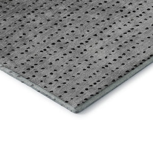 HomeRoots 9' X 12' Washable Taupe Charcoal & Gray Abstract Area Rug - UV Protected, Durable for High Traffic Areas 710836
