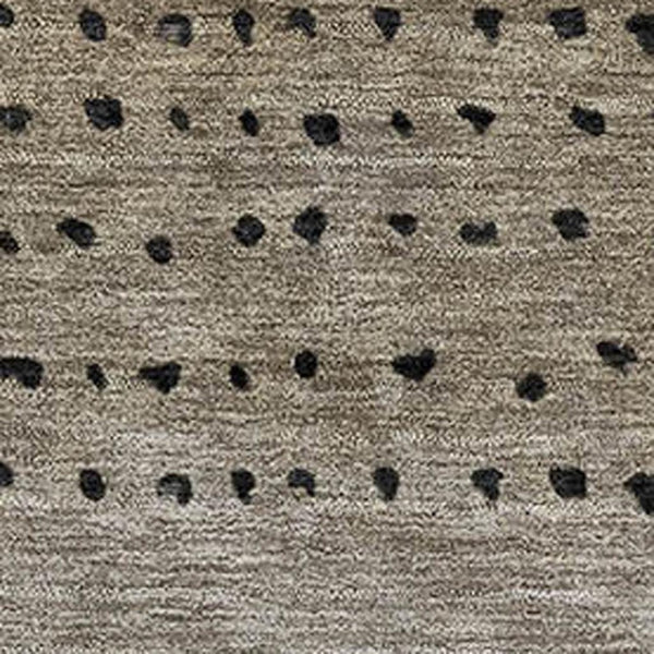 HomeRoots 9' X 12' Washable Taupe Charcoal & Gray Abstract Area Rug - UV Protected, Durable for High Traffic Areas 710836