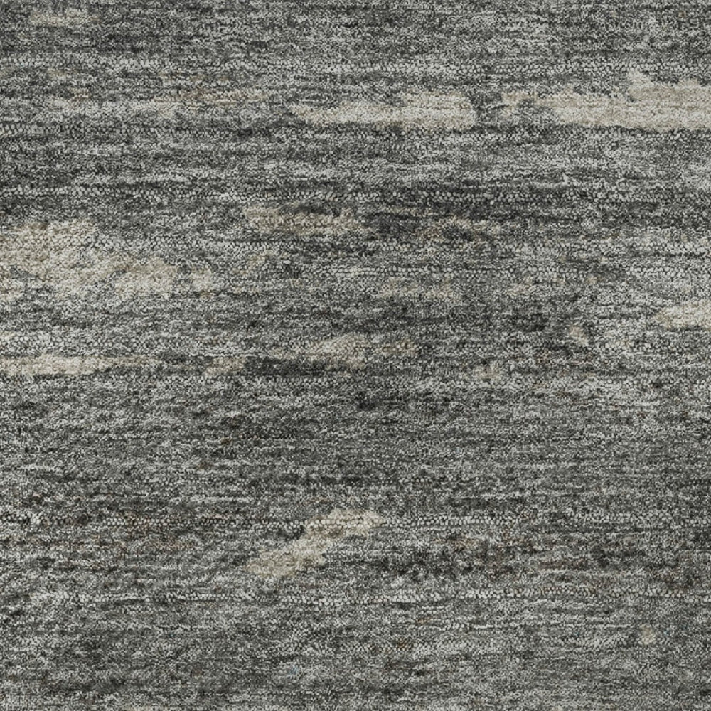 HomeRoots 5' X 8' Washable Area Rug in Gold, Charcoal & Gray - Durable, Stain-Resistant, UV Protected Design 710845