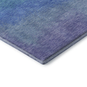 HomeRoots 10' Washable Aqua Orange Copper Ombre Area Rug - Durable, UV Protected, Perfect for Family Spaces! 710903