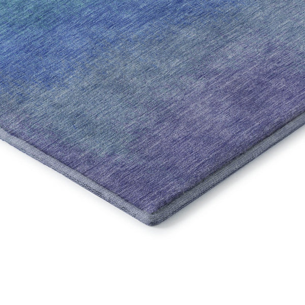 HomeRoots 10' Washable Aqua Orange Copper Ombre Area Rug - Durable, UV Protected, Perfect for Family Spaces! 710903