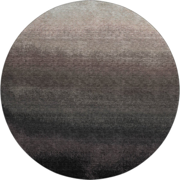 HomeRoots 8' X 10' Washable Ombre Area Rug in Black, Gray & Silver - UV Protected, Durable & Stylish for Homes 710907