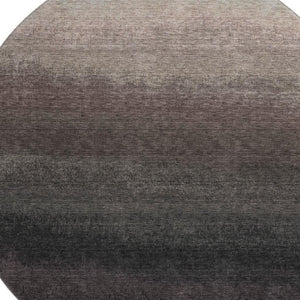 HomeRoots 8' X 10' Washable Ombre Area Rug in Black, Gray & Silver - UV Protected, Durable & Stylish for Homes 710907