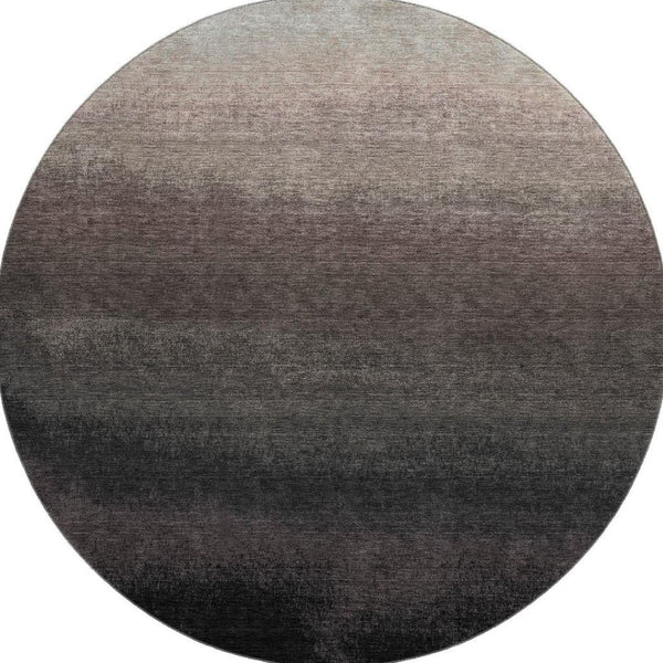 HomeRoots 8' X 10' Washable Ombre Area Rug in Black, Gray & Silver - UV Protected, Durable & Stylish for Homes 710907