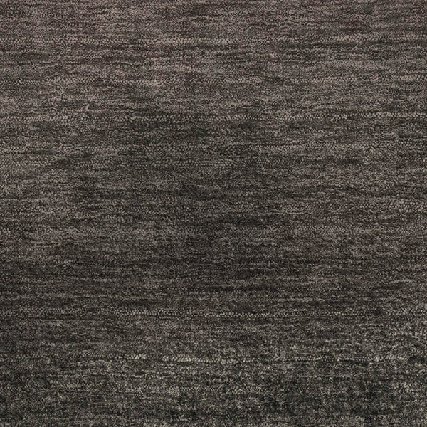 HomeRoots 9' X 12' Ombre Washable Area Rug in Black, Gray & Silver - UV Resistant, Stain-Proof & Soft Underfoot 710908