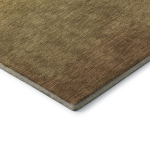 HomeRoots 9' X 12' Washable Area Rug in Gold Beige and Wheat Ombre with UV Protection for Stylish Homes 710926
