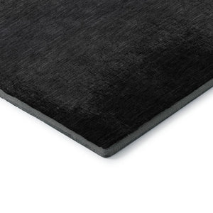 HomeRoots 5' X 8' Gray Black Silver Ombre Area Rug – Stylish, Washable, UV-Protected for High-Traffic Spaces 710929