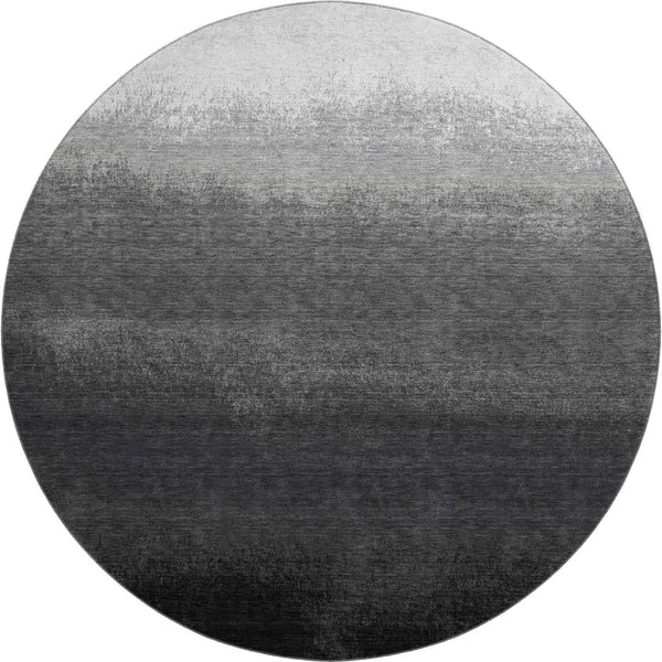 HomeRoots 8' X 10' Washable Ombre Area Rug in Gray, Black & Silver - UV Protected, Easy-Care, Pet-Friendly Design 710931