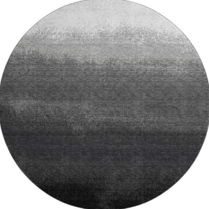 HomeRoots 8' X 10' Washable Ombre Area Rug in Gray, Black & Silver - UV Protected, Easy-Care, Pet-Friendly Design 710931