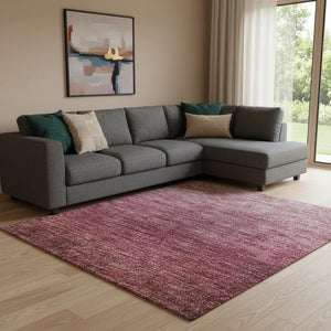 HomeRoots 9' X 12' Red And Blush Ombre Area Rug – Soft, Durable, Washable Design with UV Protection & Stain Resistance 710944