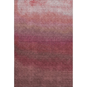 HomeRoots 10' X 14' Stylish Red and Blush Ombre Area Rug - Washable, Durable, UV-Protected for Busy Homes 710945