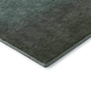 HomeRoots 10' Pale Aqua Gray and Ivory Ombre Washable Area Rug - UV Protected, Stain Resistant, Modern Design 710951