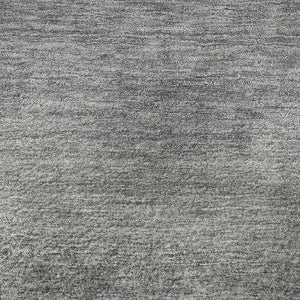 HomeRoots 8' X 10' Silver Gray to Black Ombre Washable Area Rug - Stylish, Durable, UV Protected & Easy Care 710955