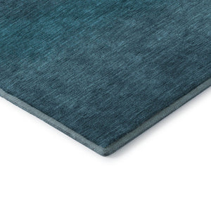 HomeRoots 10' Teal to Sky Blue Ombre Washable Area Rug - UV Protected, Durable, Stylish for High-Traffic Spaces 710963