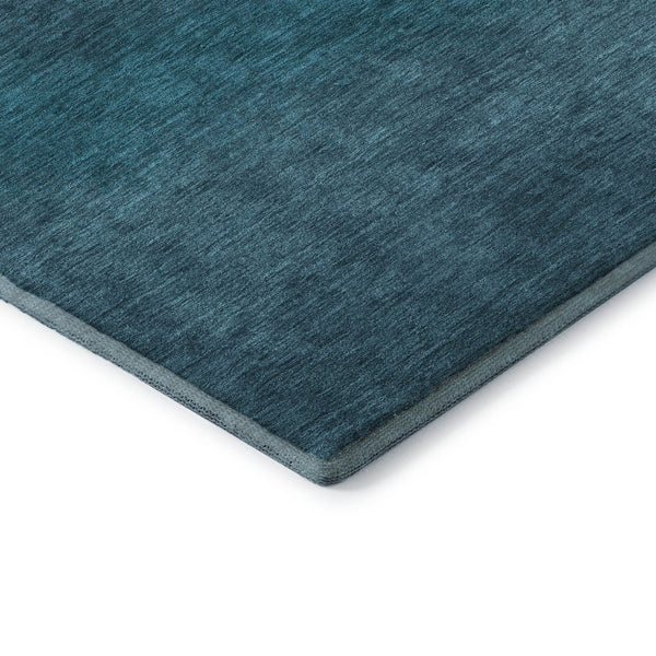 HomeRoots 10' Teal to Sky Blue Ombre Washable Area Rug - UV Protected, Durable, Stylish for High-Traffic Spaces 710963