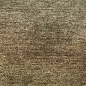 HomeRoots 8' Washable Round Rug in Taupe, Beige & Gold Ombre - Stain-Resistant, UV Protected, Durable Style 710966