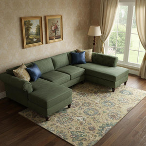 HomeRoots 10' X 14' Elegant Gold Gray Ivory Oriental Area Rug – Washable, UV Protected, Stain-Resistant Style 710981