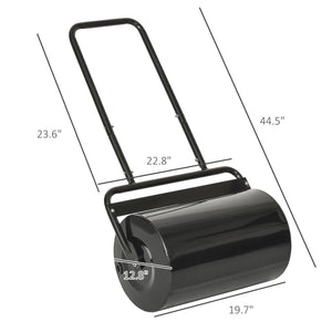 English Elm Lawn Roller Steel Drum Push or Tow Behind Fillable Garden Turf Flattening Tool T3971P423361