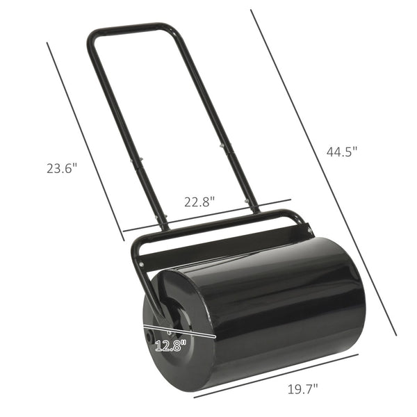 English Elm Lawn Roller Steel Drum Push or Tow Behind Fillable Garden Turf Flattening Tool T3971P423361