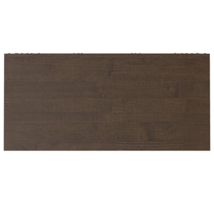 English Elm Banting Mid Century Open Shelf Bookcase Walnut Brown – Solid Rubberwood, Adjustable Shelves, Graphite Base B136P238600