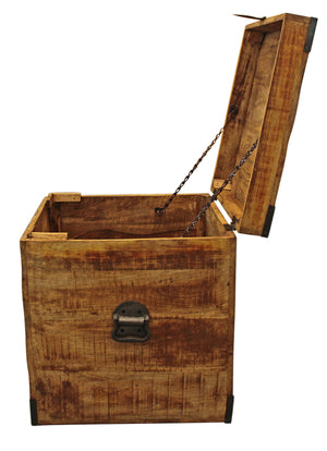 Moti Mateo Trunk End Table - Natural Finish 71107004