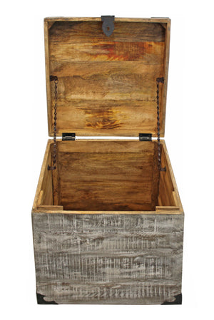 Moti Mateo Trunk End Table - Gray Finish 71107005