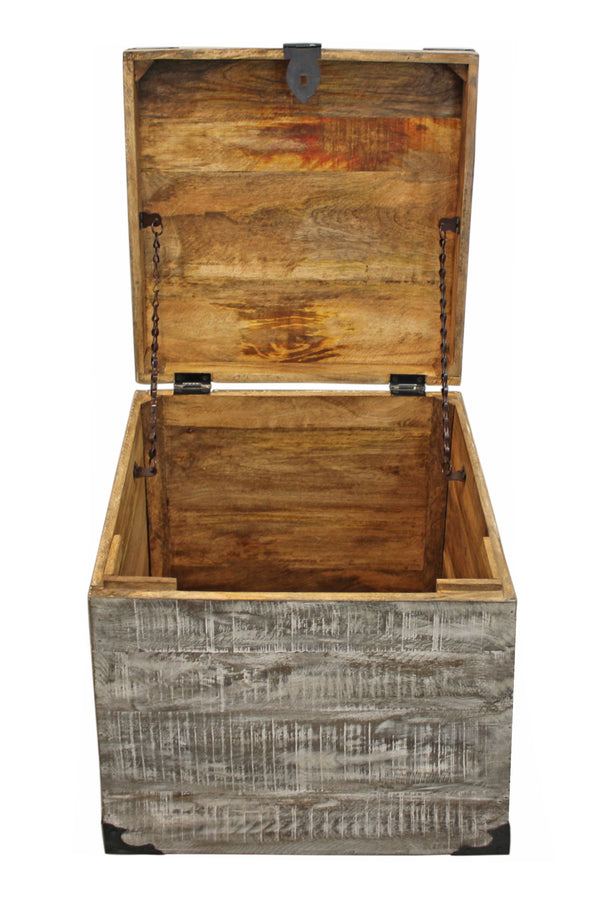 Moti Mateo Trunk End Table - Gray Finish 71107005