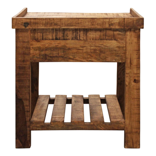 Moti Sunoma One Drawer Nightstand in Natural Wood Finish with Shelve  71114003A