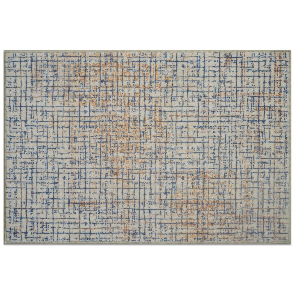 HomeRoots 8' Light Gray & Charcoal Southwestern Area Rug – Stylish, Stain-Resistant, Perfect for Busy Homes! 711186