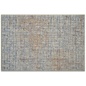 HomeRoots 8' Light Gray & Charcoal Southwestern Area Rug – Stylish, Stain-Resistant, Perfect for Busy Homes! 711186