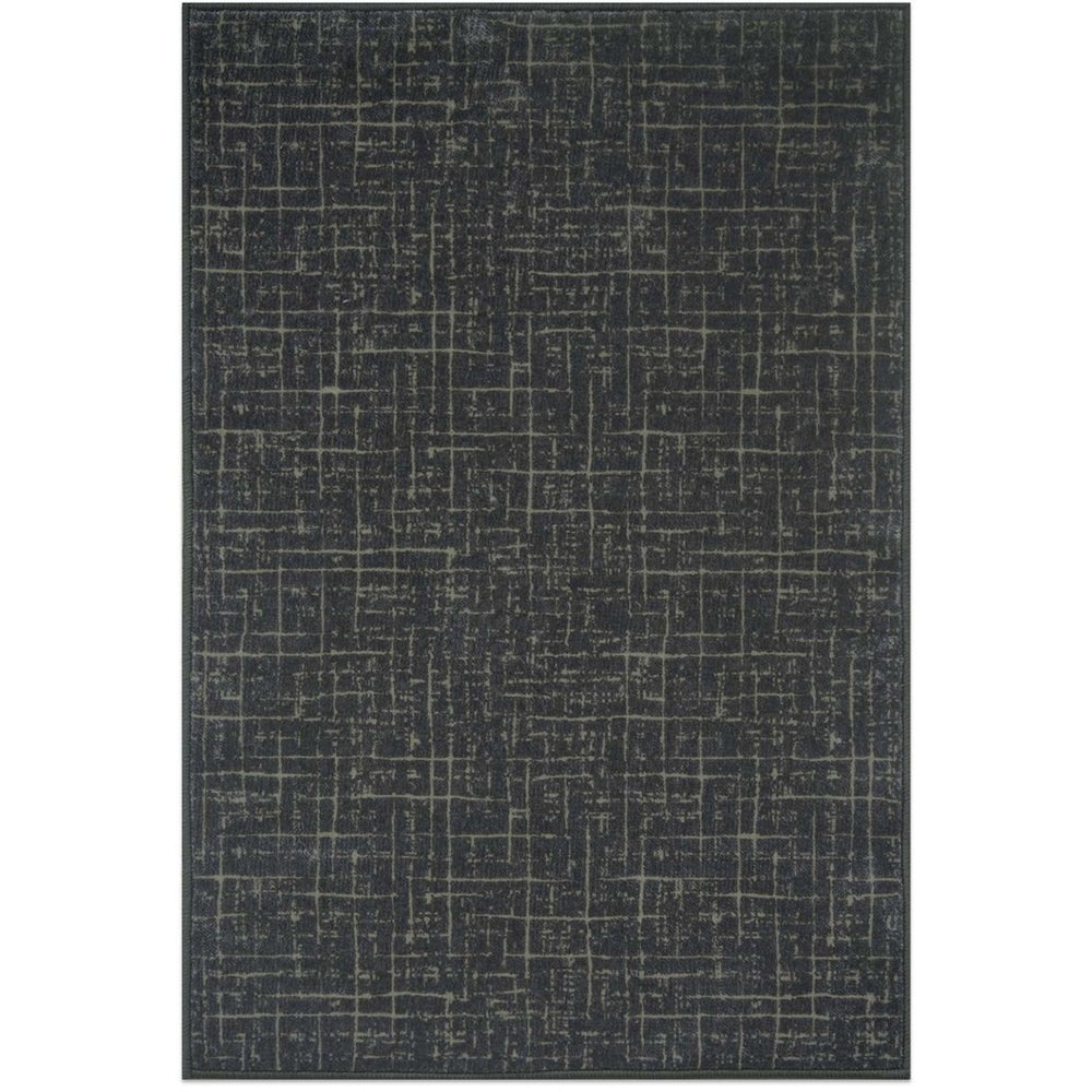 HomeRoots 8' X 10' Blue and Ivory Southwestern Distressed Area Rug – Durable, Stylish, Stain-Resistant Design for Homes 711188