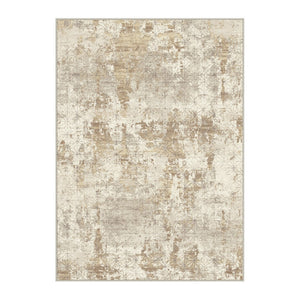 HomeRoots 9' Gold Brown and Ivory Abstract Washable Area Rug – Stylish, Durable, and Easy-Care for Any Space 9' X 12' 711196